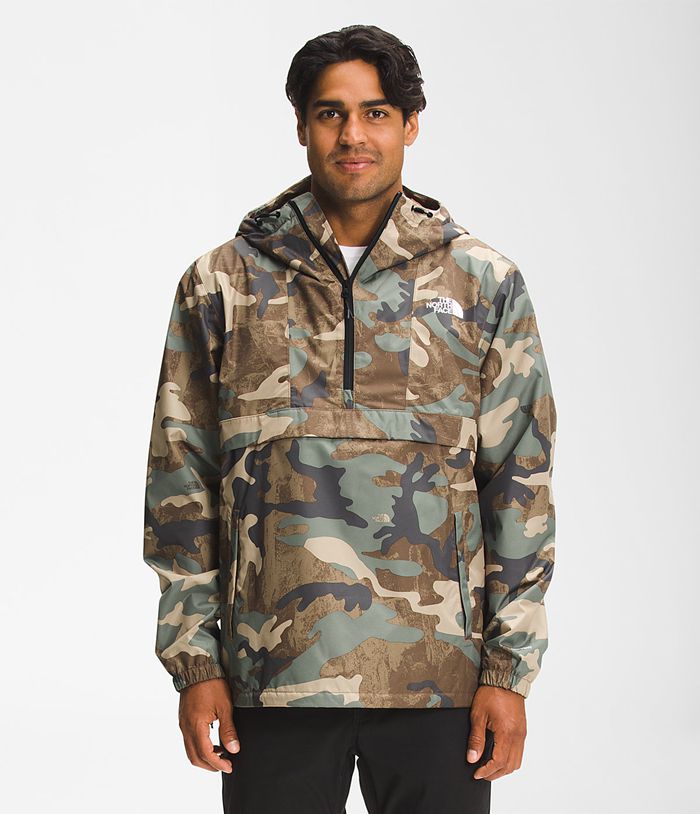 The North Face Kurtka Przeciwdeszczowa Męska Camo Drukowane Antora Anorak - SOTE35948